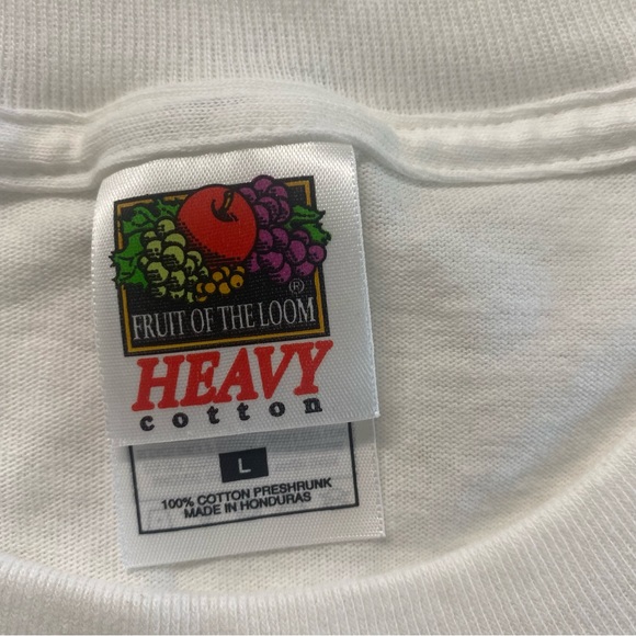 Vintage 2001 Lecompte Pie eating contest Humor Festival tee shirt NWOT 2XL white - Picture 6 of 9